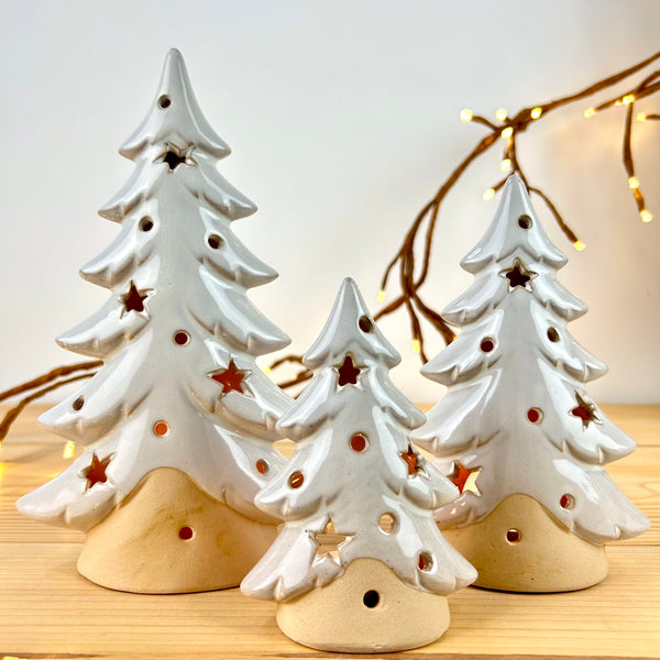 Ceramic Christmas Tree Tea Light Holder