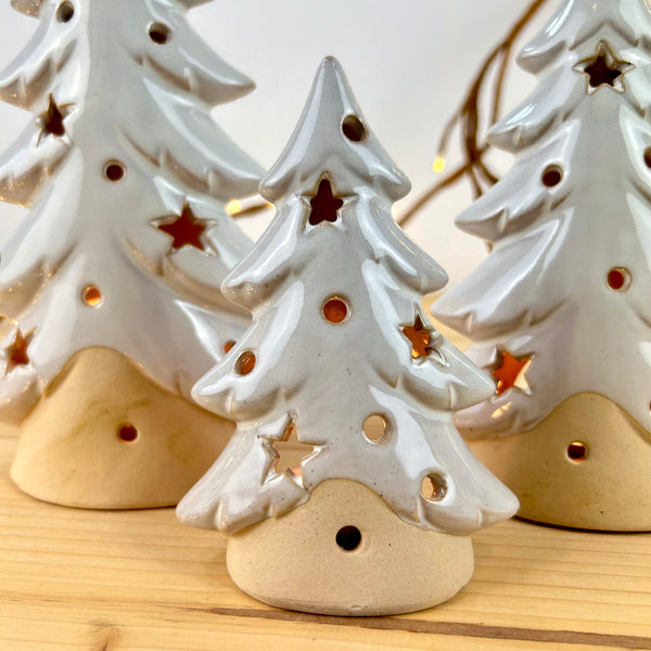 Ceramic Christmas Tree Tea Light Holder