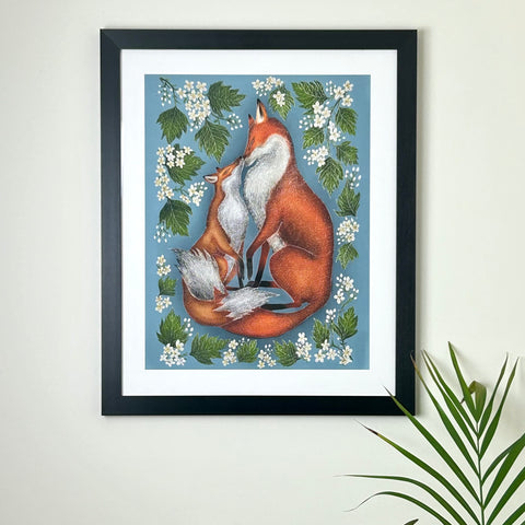 Pair of Foxes Print