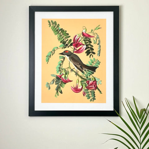 Vintage Style Tropical Bird Print