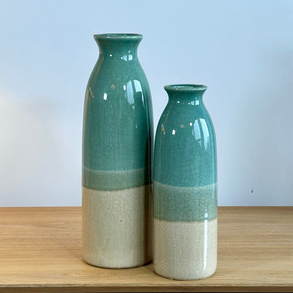 Crackle Glaze Bottle Vase